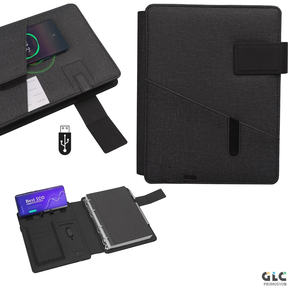 Powerbank 8000 mAh 32 GB USB Wireless Organizer